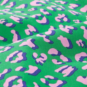 Coated Cotton abstract Leo | Poppy Fabrics – green/pink, 