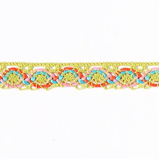 Colours Bobbin Lace [20 mm] - neon green/turquoise, 