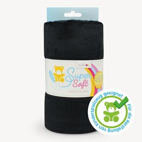 SuperSoft SNUGLY plush [ 1 x 0,75 m | 5 mm ] | Kullaloo – black, 