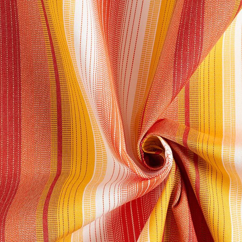awning fabric melange stripes – terracotta/mustard,  image number 4