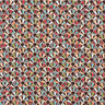 Decor Fabric Tapestry Fabric retro fans – black/carmine,  thumbnail number 1