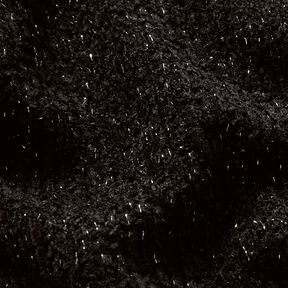 Chenille Knit Jacquard Glitter – black/metallic antique silver, 
