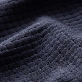 Little Boxes Textured Jersey – navy blue, 