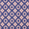 Norwegian Print Soft Sweatshirt Fabric – indigo/salmon,  thumbnail number 1