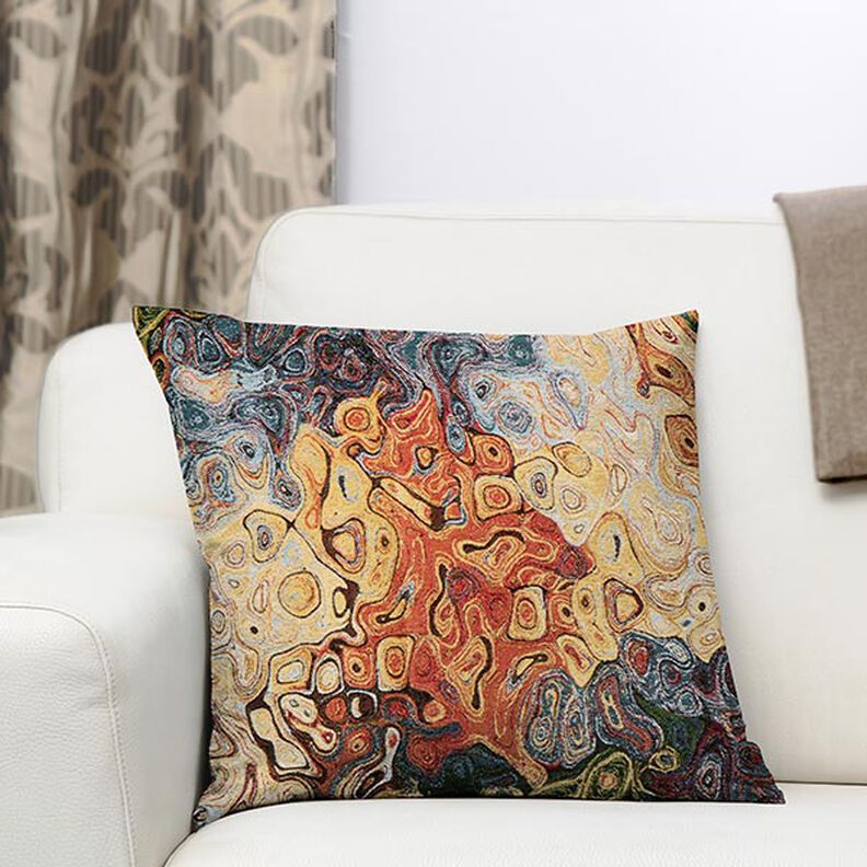 Tapestry Jacquard Abstract Art – blue/red/yellow,  image number 5