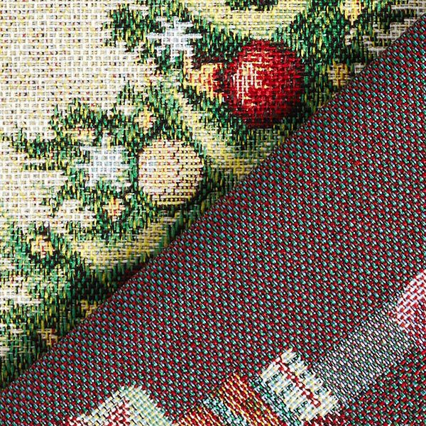 Decorative Panel Tapestry Fabric Holiday Dog – light beige/red,  image number 4