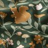 Cotton Jersey Animals in the Wood – dark green,  thumbnail number 2