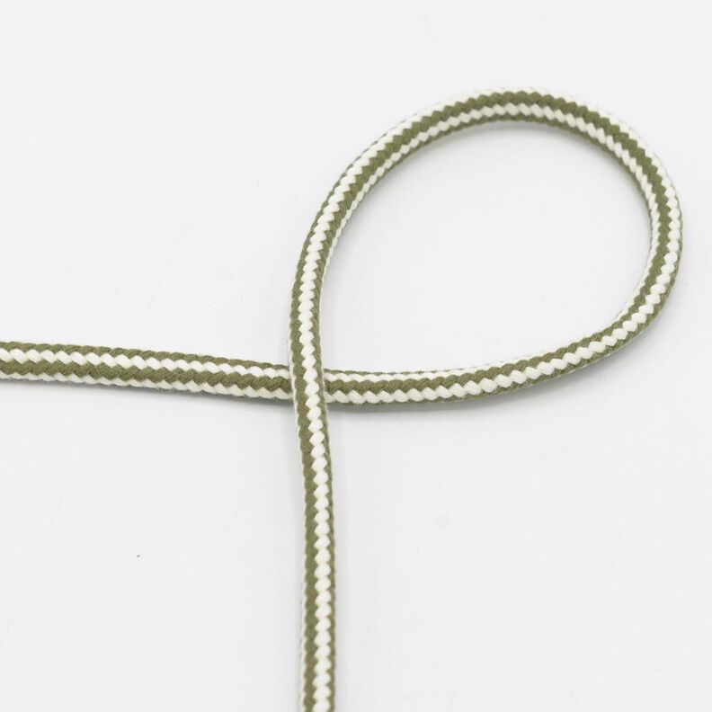 Cotton cord 2-colour [Ø 8 mm] – khaki,  image number 1