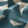 Decor Fabric Half Panama plain leaves – ocean blue/natural,  thumbnail number 6