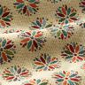 Decor Fabric Tapestry Fabric small flower mandalas – light beige/red,  thumbnail number 2