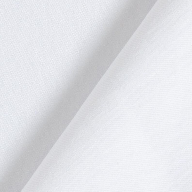 Stretch denim cotton blend medium – white | Remnant 80cm,  image number 3