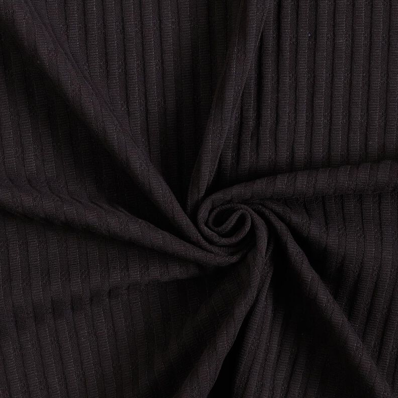 Ribbed Jersey single knitting pattern – black,  image number 3