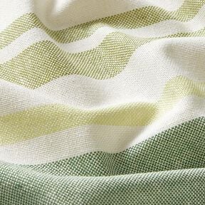 Decor Fabric Half Panama Colourful Stripe Mix Recycled – green, 