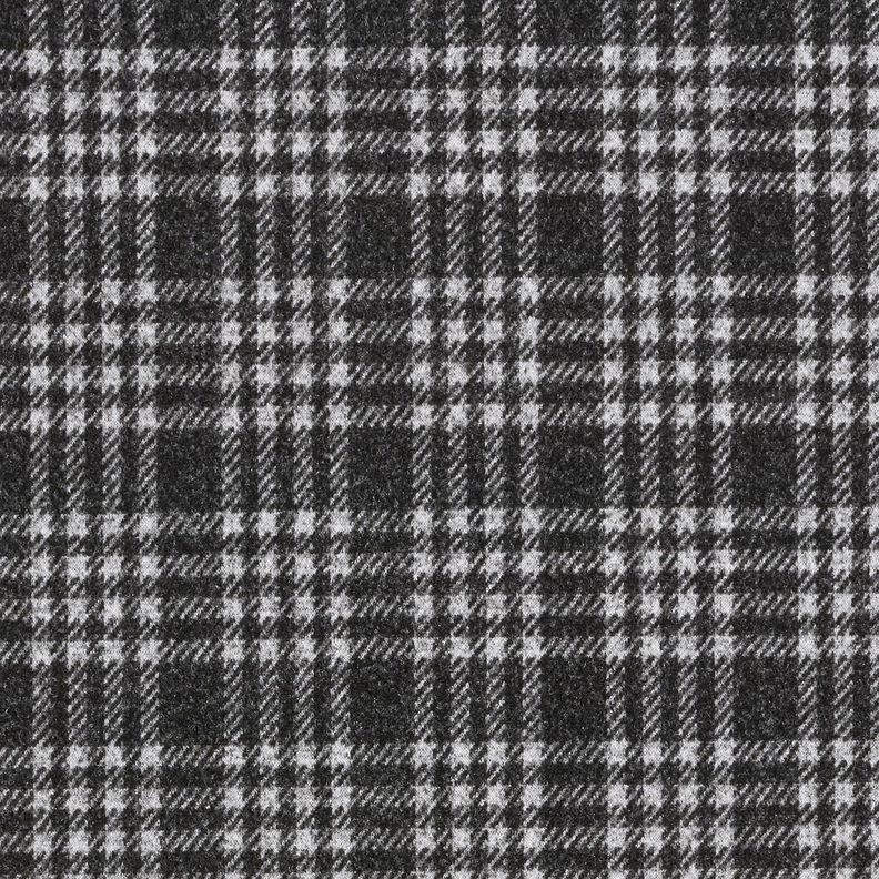 Coating knit stretch check – light grey/black,  image number 1