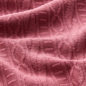Jacquard Jersey decorated stripes cotton blend – hollyhock, 
