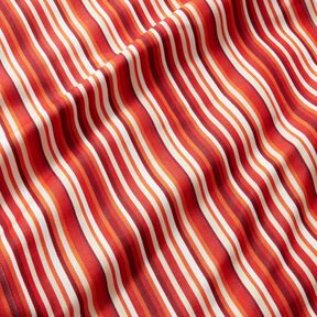 Outdoor Deckchair fabric Longitudinal stripes 44 cm – dark red/orange, 