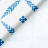 Decor Fabric Cotton Twill elegant diamonds  – white/blue,  thumbnail number 4