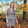 Horizontal Stripes Glitter Sequin Knit – grey,  thumbnail number 4
