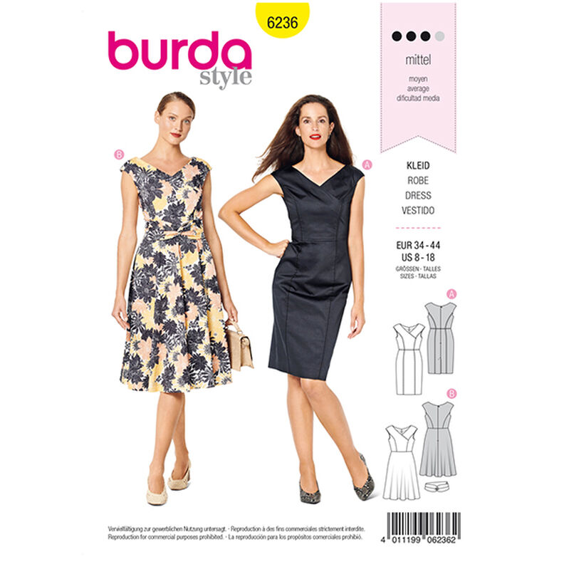 Dress, Burda 6236 | 34 - 44,  image number 1