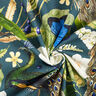 Digital Print Half Panama Decor Fabric Peacock – dark green,  thumbnail number 3