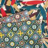 Coated Cotton artistic tiles – petrol/yellow,  thumbnail number 6