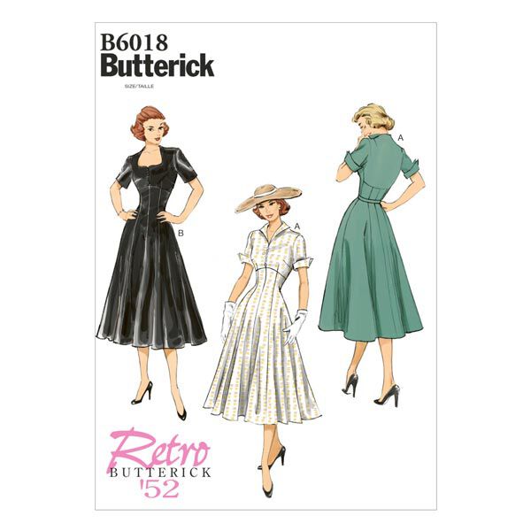 Vintage - Dress 1952, Butterick 6018 | 6 - 14,  image number 1