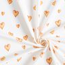 Cotton Jersey watercolour hearts Digital Print – ivory/light orange,  thumbnail number 3