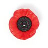 Decorative button Poppy - red,  thumbnail number 1