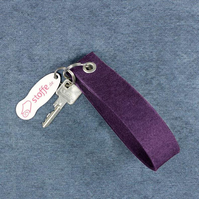 Felt 45 cm / 4 mm thick– plum,  image number 4