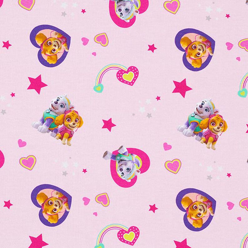 Paw Patrol Hearts Cotton Jersey – pink,  image number 1