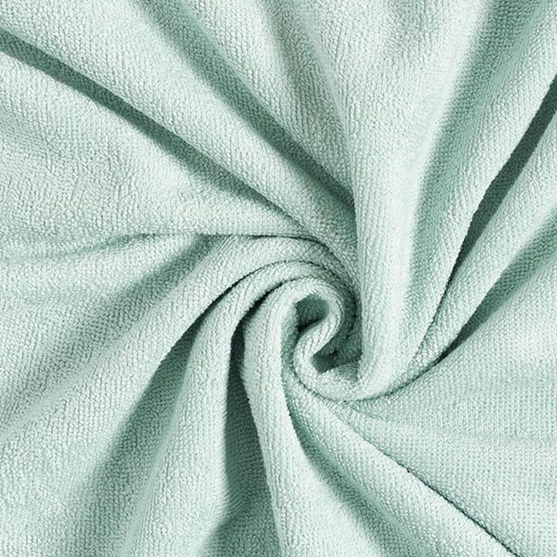Cosy Towelling Bamboo Plain – aqua blue,  image number 5