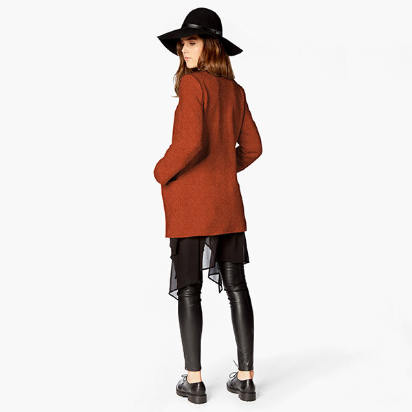 Fulled woollen loden – terracotta, image number 9