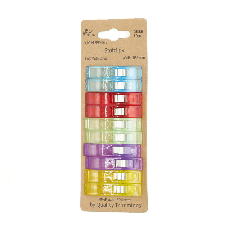 Fabric clips large [10 pieces],  image number 1