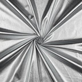 Cotton Poplin Foil-finished Plain – metallic silver, 