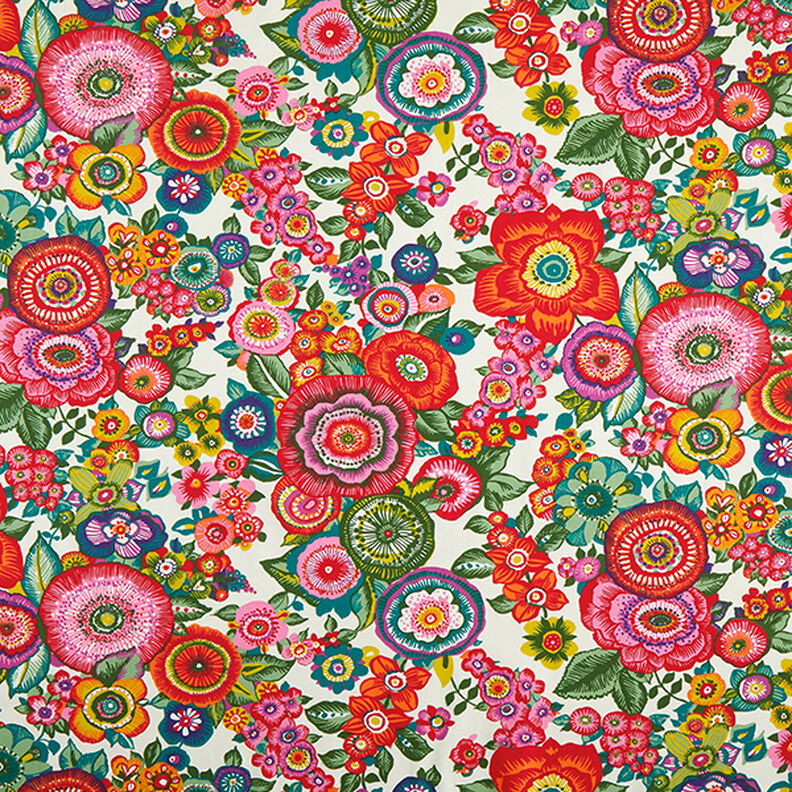 Cotton Cretonne Floral – red,  image number 1