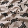 Decor Fabric Half Panama cats – black,  thumbnail number 2