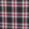Tartan Cotton Flannel – black/dark red,  thumbnail number 1