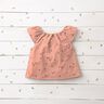 Double Gauze/Muslin Scattered hearts – dark dusky pink/burgundy,  thumbnail number 5