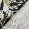 Viscose Linen Blend Monstera digital print – misty grey/light khaki,  thumbnail number 4