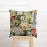 Decor Fabric Tapestry Fabric colourful neighbourhood – natural/sky blue,  thumbnail number 6