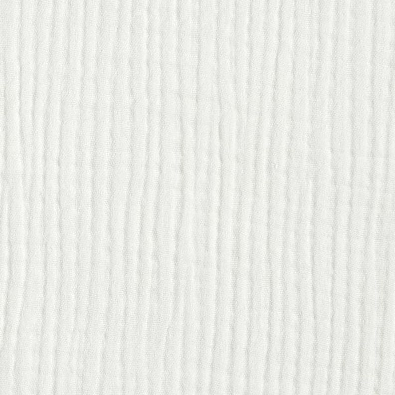 GOTS Triple-Layer Cotton Muslin – offwhite,  image number 4
