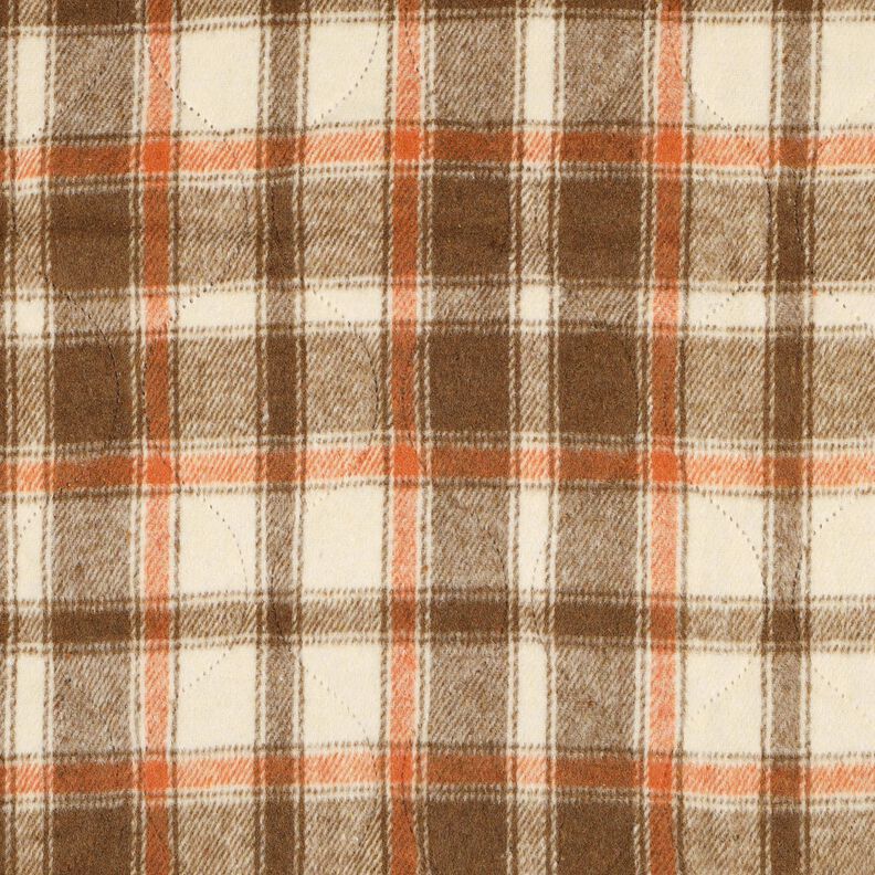 Quilted Fabric Flannel checked | Poppy Fabrics – beige, image number 1