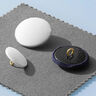 Covered button, Duchesse Satin – offwhite,  thumbnail number 2