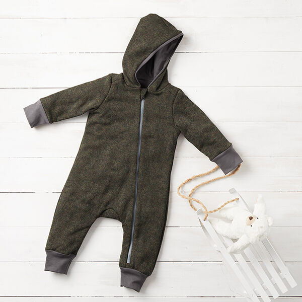 Fulled woollen loden – dark olive, image number 8