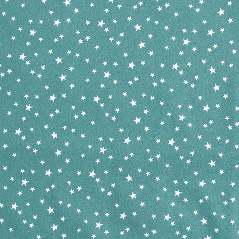 Cotton Poplin irregular stars – petrol,  image number 1