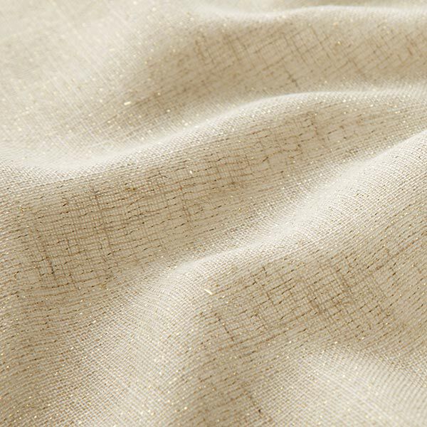 Decor Fabric Voile Lurex – natural/gold,  image number 3
