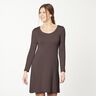 Medium Cotton Jersey Plain – black brown,  thumbnail number 6