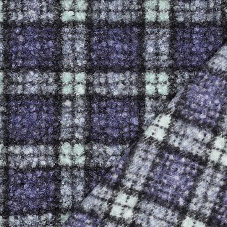 Knit Bouclé Check – lilac/pale mint,  image number 4