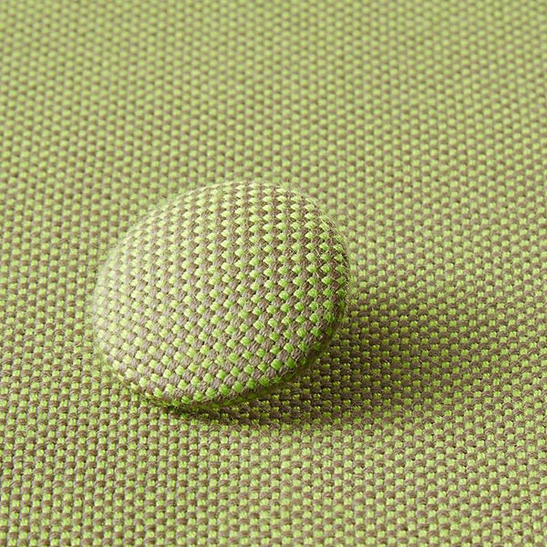 Covered Button - Outdoor Decor Fabric Agora Panama - apple green,  image number 2