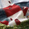 Decorative Panel Tapestry Fabric Lighthouse – light blue/red,  thumbnail number 2